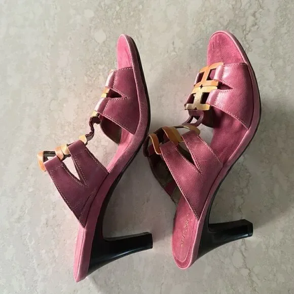 Women's Aerosoles Pink Frothy Open Toe Sandals 10 M - Picture 6 of 11